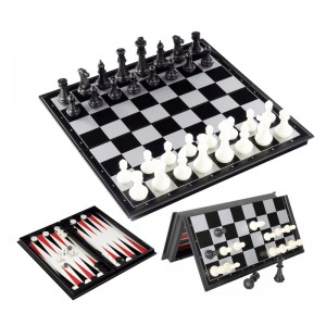 3в1на магнитах 9018 Chess set 40 см