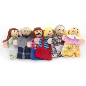 Детский пальчиковый кукольный театр Семья (6 кукол)