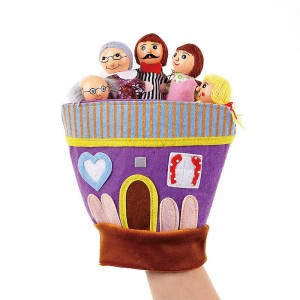 Детский пальчиковый кукольный театр Семья, с перчаткой