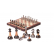 Шахматы сувенирные/подарочные металлические фигуры, 45 см