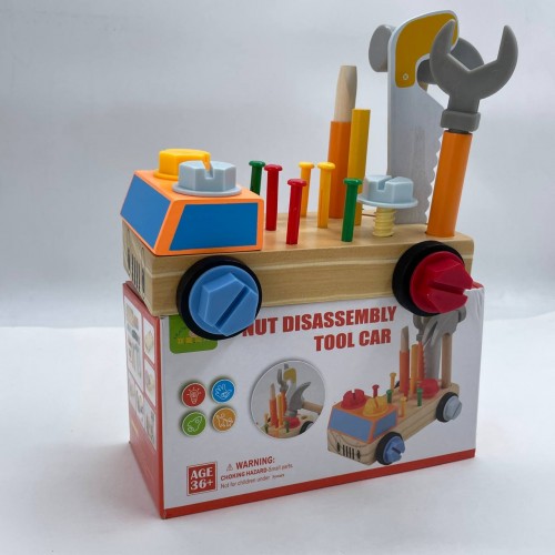 Машина конструктор с инструментами,  детский развивающий набор