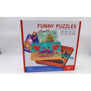 Монтессори  мозаика с шариками Fanny puzzles